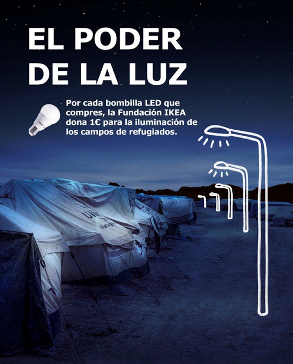 Ikea iluminará los campos de refugiados