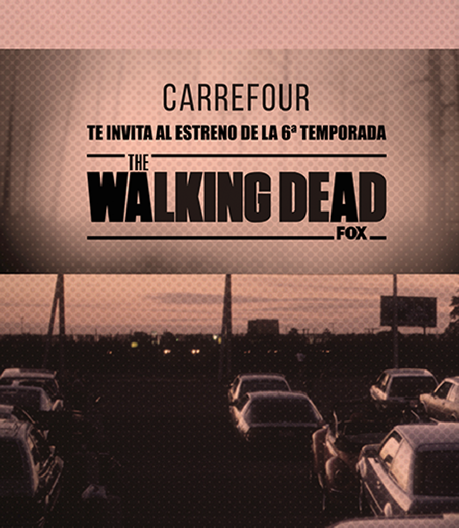 Carrefour recrea 'The Walking Dead' en sus parkings