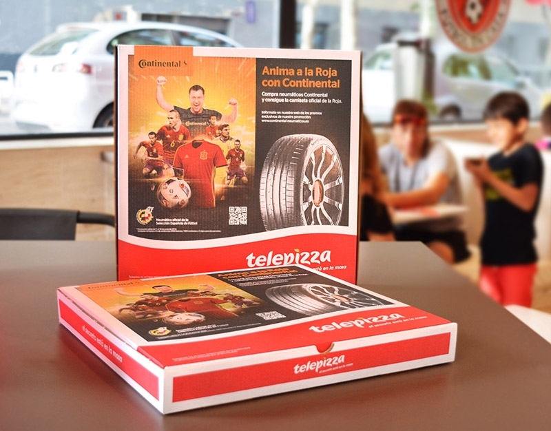 Continental y Telepizza, unidos para animar a La Roja