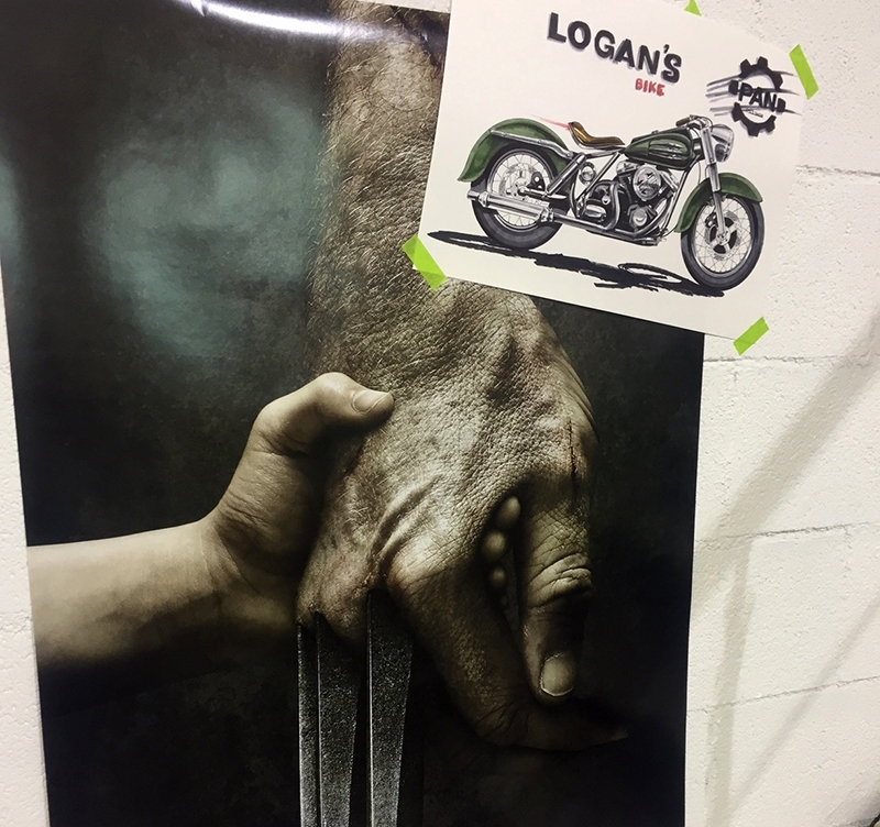 La moto de Logan, un tributo a 'Lobezno'