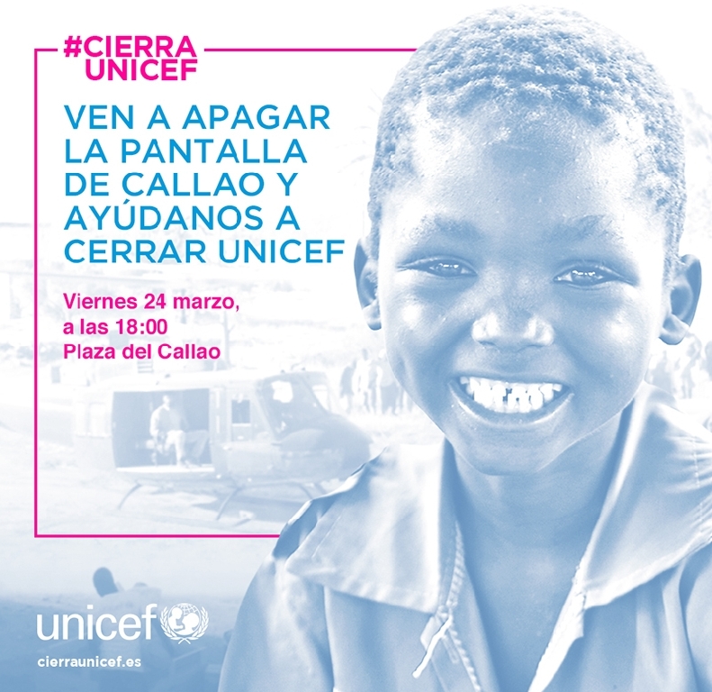 UNICEF invita a provocar un apagón en la Plaza del Callao
