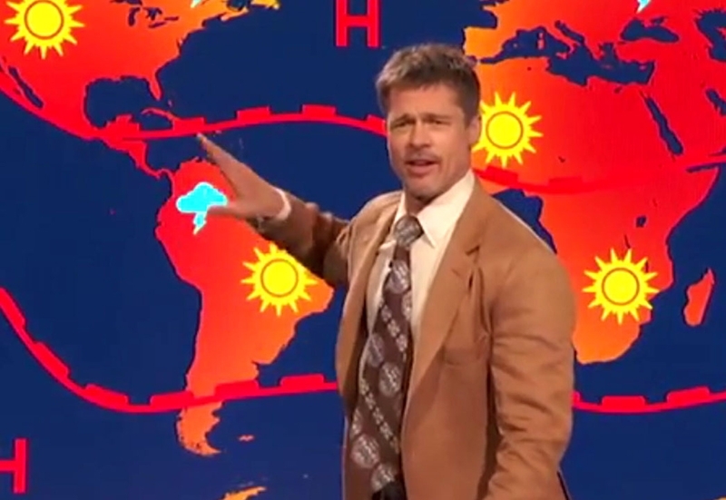 Brad Pitt pronostica una subida catastrófica de las temperaturas
