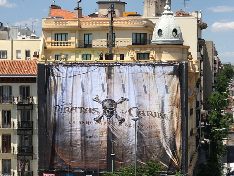 Los 'Piratas del Caribe' izan velas en el centro de Madrid
