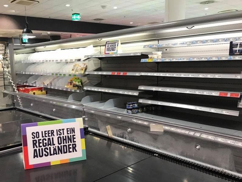 Un supermercado alemán retira todos los productos extranjeros