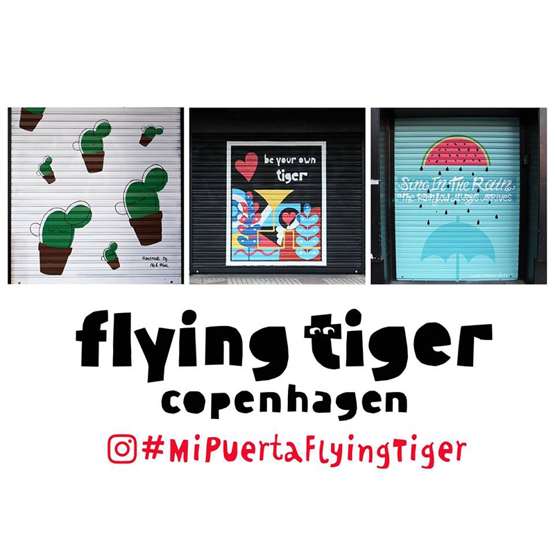 Tiger decora sus cierres con diseños subidos a Instagram