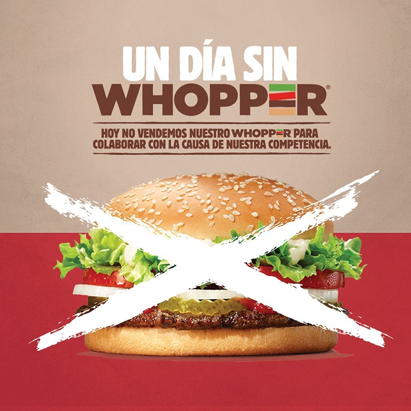 Shinkan maceta Surrey Burger King pide a sus clientes que vayan a McDonald´s, Campañas | Control  Publicidad