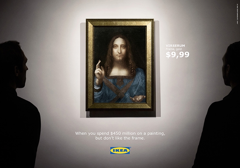 IKEA ironiza con la venta del cuadro más caro de la historia