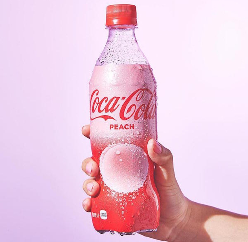 Coca-Cola con sabor a melocotón..., ¡sólo en Japón!