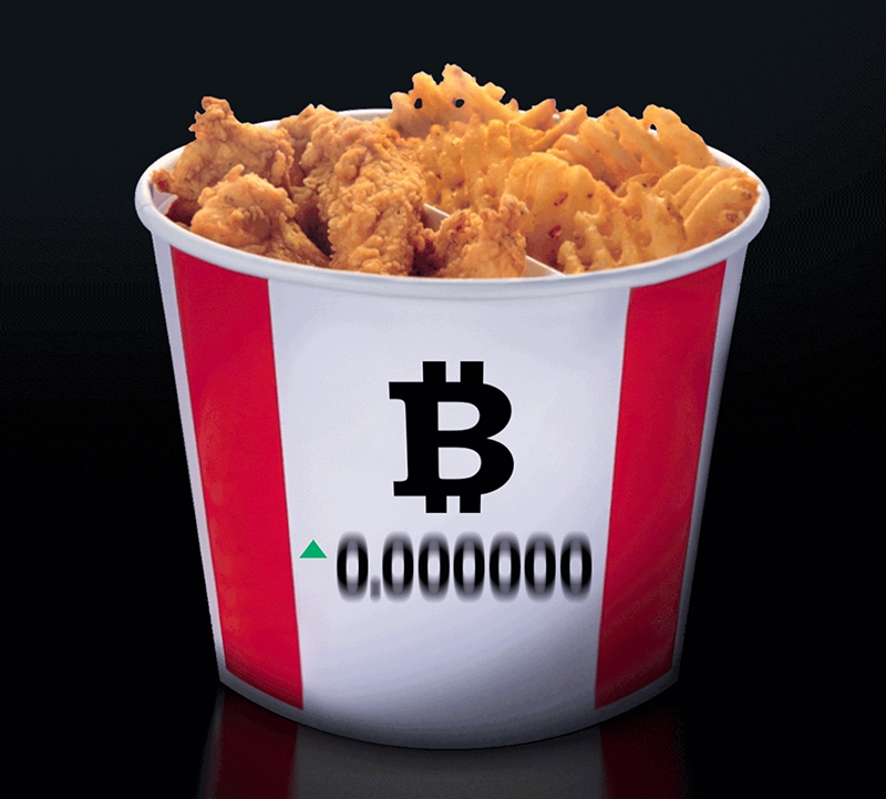 Kentucky Fried Chicken aceptará Bitcoins como medio de pago