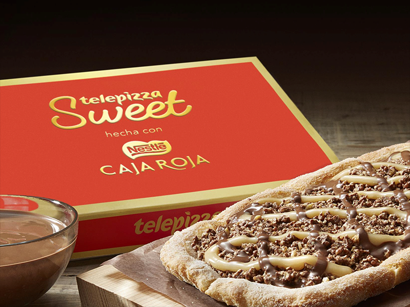 Telepizza Sweet, ahora también con Nestlé Caja Roja