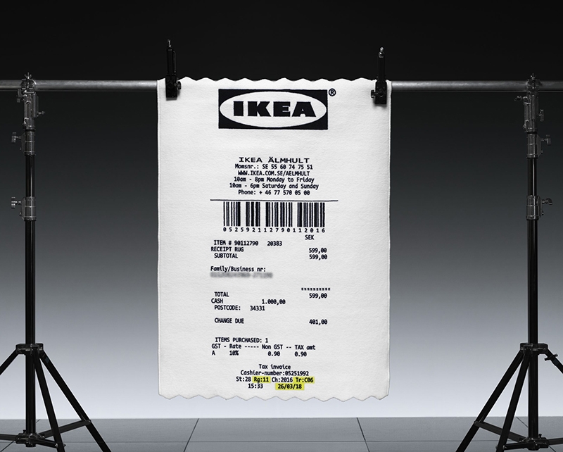 Un ticket de IKEA convertido en la alfombra más deseada