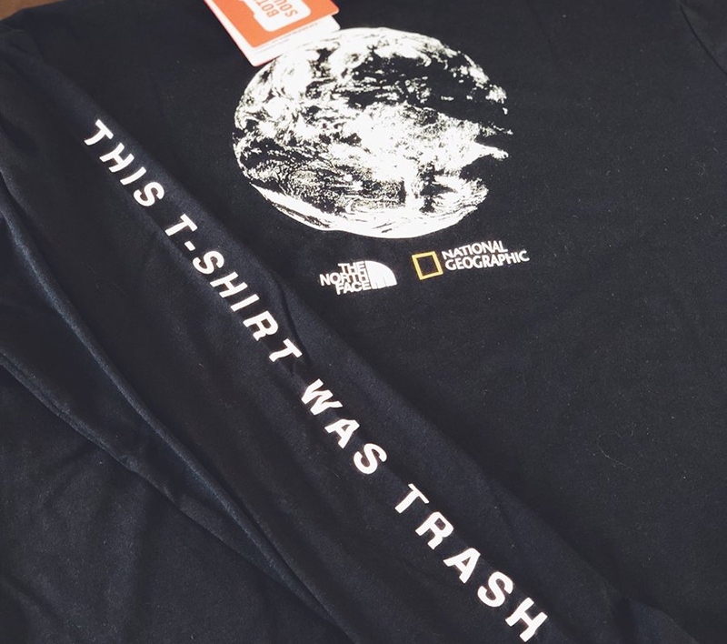 Camisetas de National Geographic hechas con basura plástica