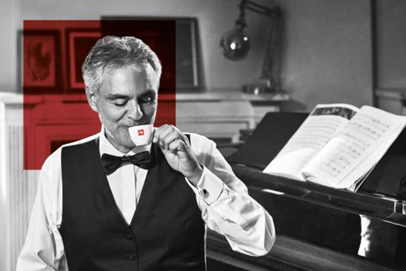 illy homenajea el arte del tenor italiano Andrea Bocelli