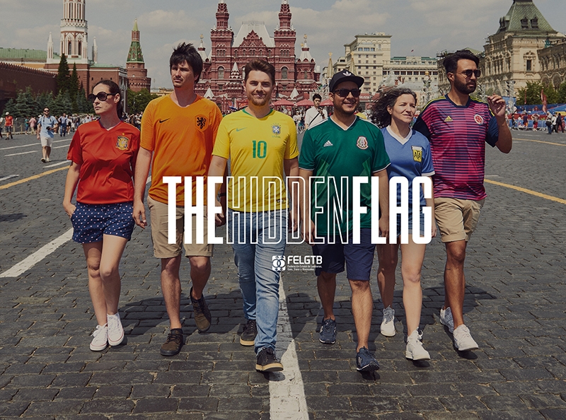 Una bandera multicolor se infiltra en las calles rusas