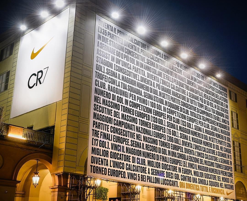 Valla publicitaria de Nike a la altura del ego de Cristiano Ronaldo