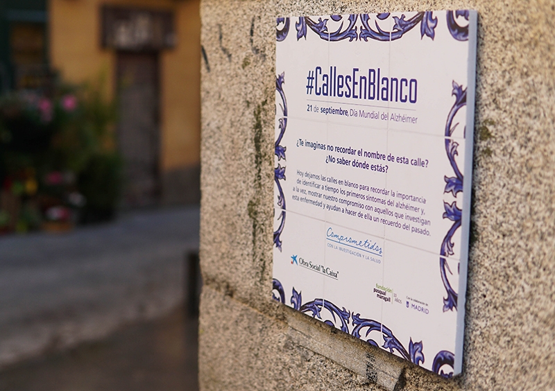 'Calles en Blanco' llega a Madrid por el Día Mundial del Alzhéimer