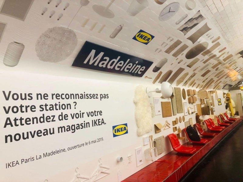 Convierten una estación de metro parisina en una tienda de Ikea