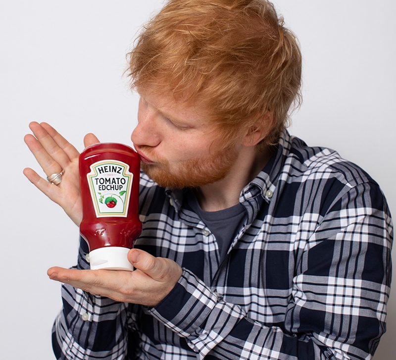 Ed Sheeran lanza su propio Heinz Tomato Ketchup