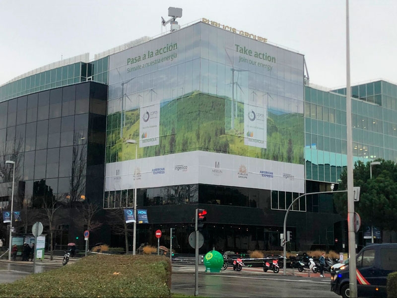 Publicis viste su edificio con la energía verde de Iberdrola