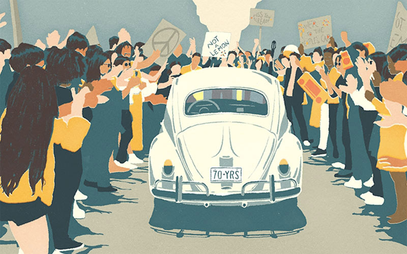 Volkswagen despide a su mítico 'escarabajo' con un film animado