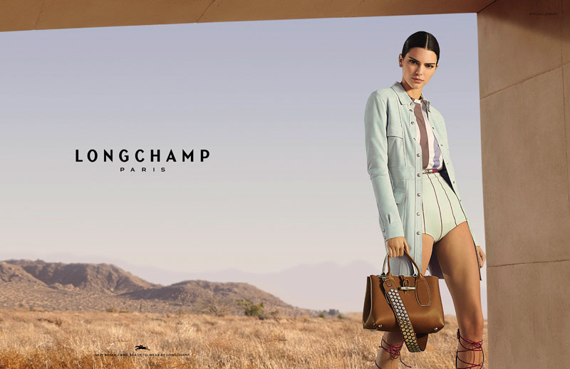 Kendall Jenner en la nueva campaña de Longchamp