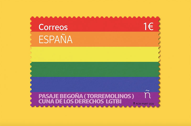 Correos presenta su primer sello LGTBI