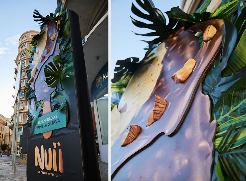 Mupis en relieve para destacar el carácter aventurero de Nuii
