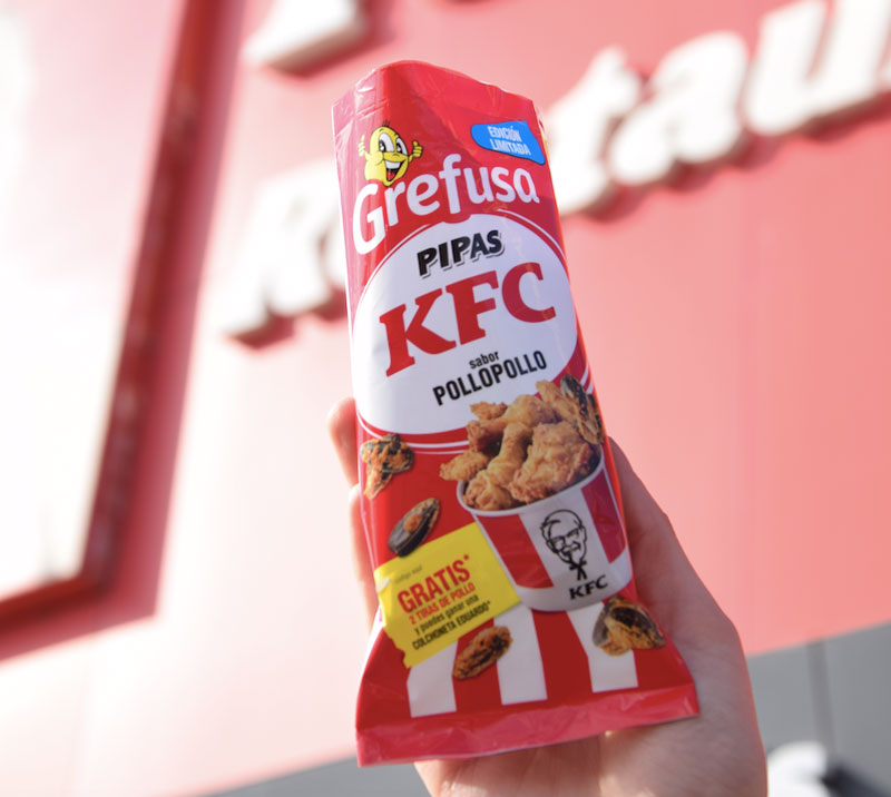 Grefusa y KFC lanzan una edición limitada de pipas crujientes