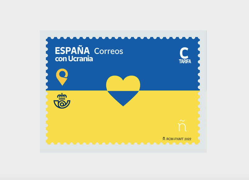 Correos presenta el sello 'España con Ucrania'