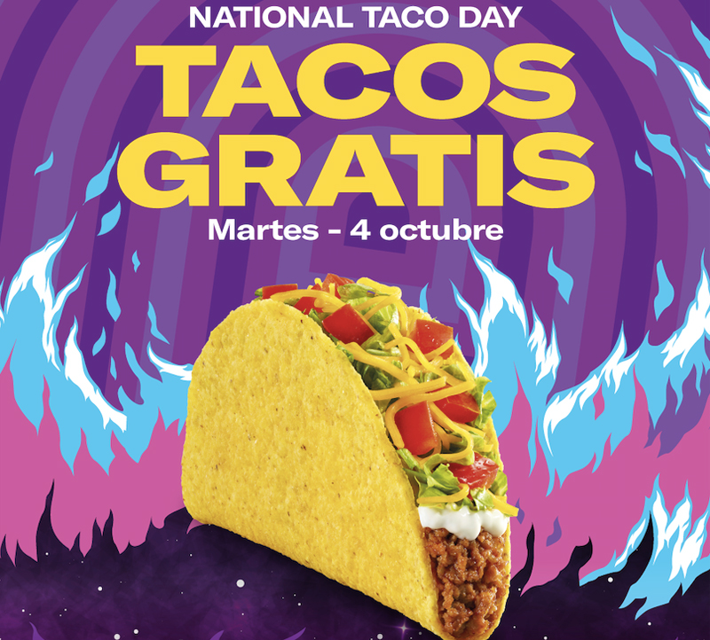 Taco Bell regala tacos por el National Taco Day
