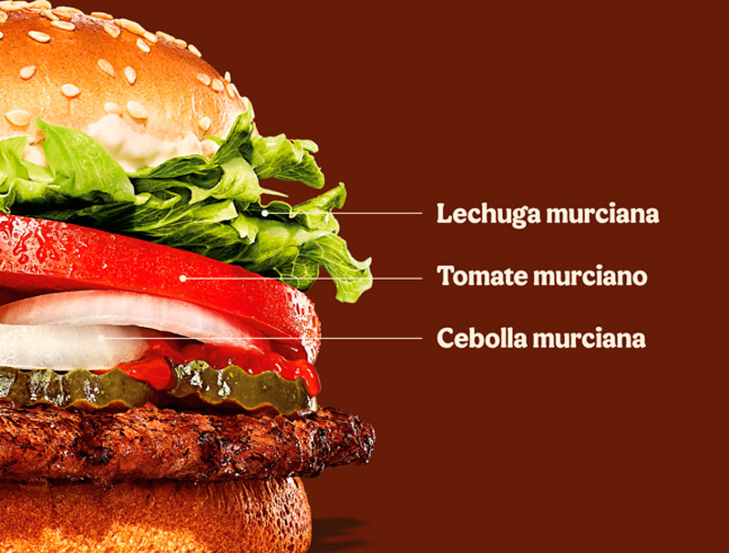 Burger King elige bando, el de los huertanos murcianos