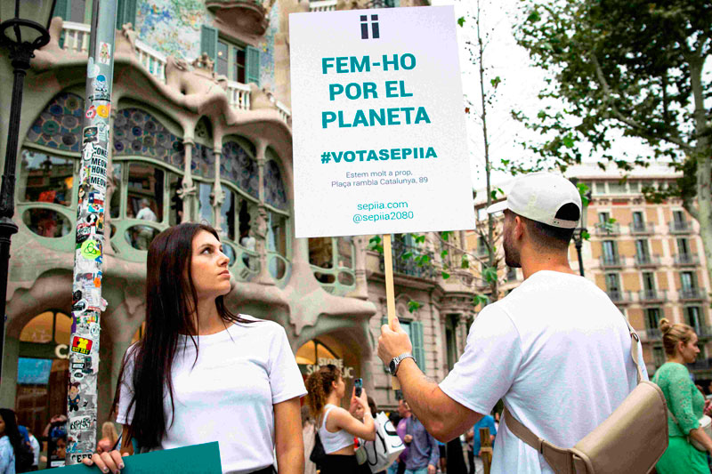 La marca de moda sostenible Sepiia se suma a la campaña electoral