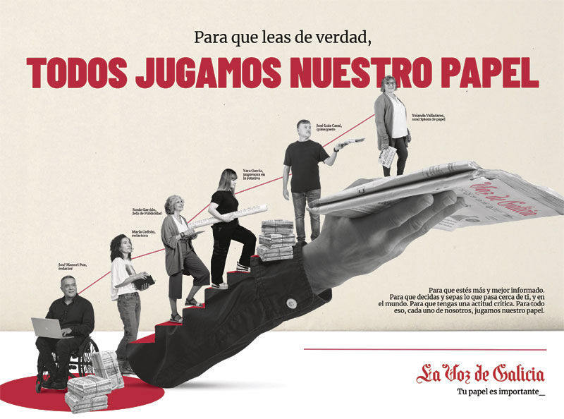 La Voz de Galicia lanza la campaña 'Tu papel es importante'