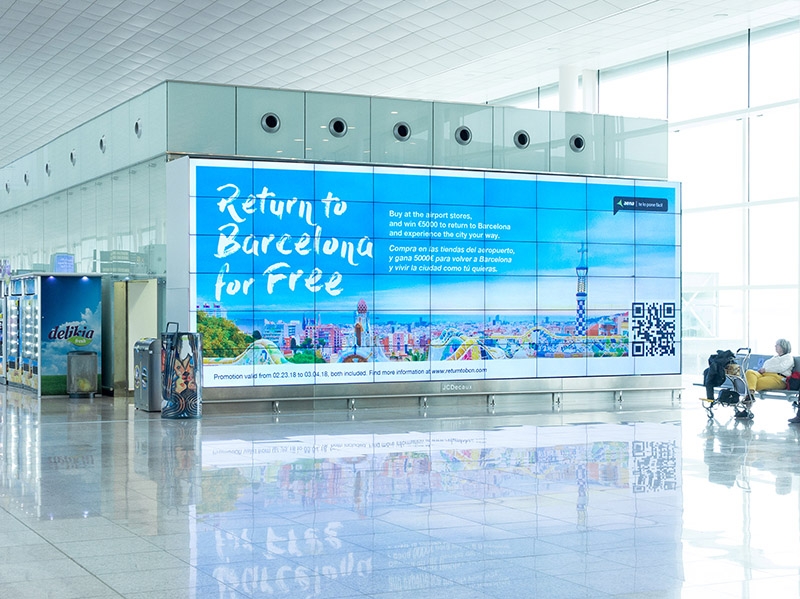 Aena lanza la campaña "Return to Barcelona for free"