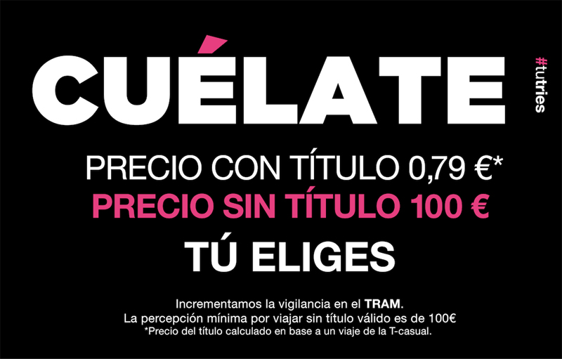 Pajarraco crea la campaña anti fraude del TRAM