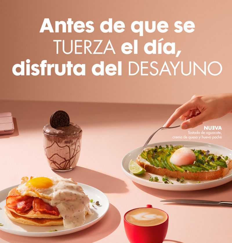 VIPS ensalza sus nuevos desayunos apelando a aprietos del día a día