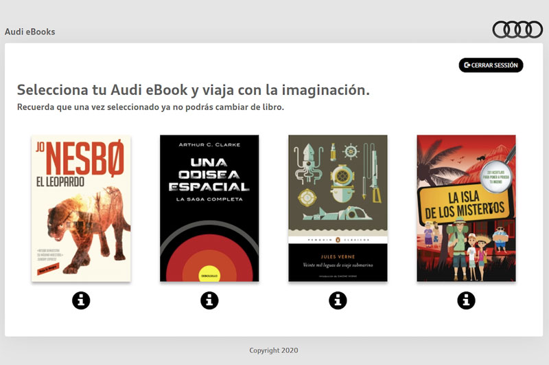 Audi invita a viajar a través de la lectura