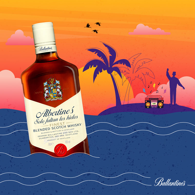 ¿A quién mandarías un mensaje en una botella Ballantine´s?