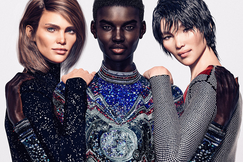 Balmain presentará su nueva colección con modelos virtuales