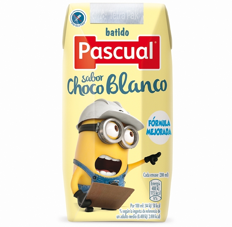 Los personajes de Gru visten el packaging de los batidos Pascual