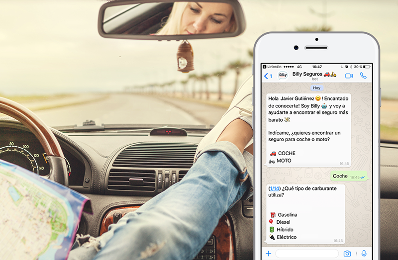 Nace Billy, el primer chatbot de seguros en WhatsApp