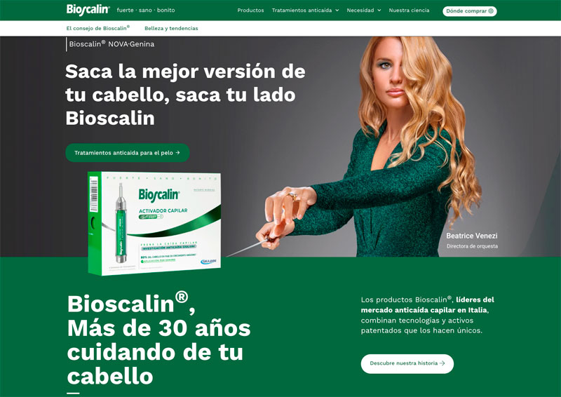 Havas Studios desarrolla la nueva web de Bioscalin