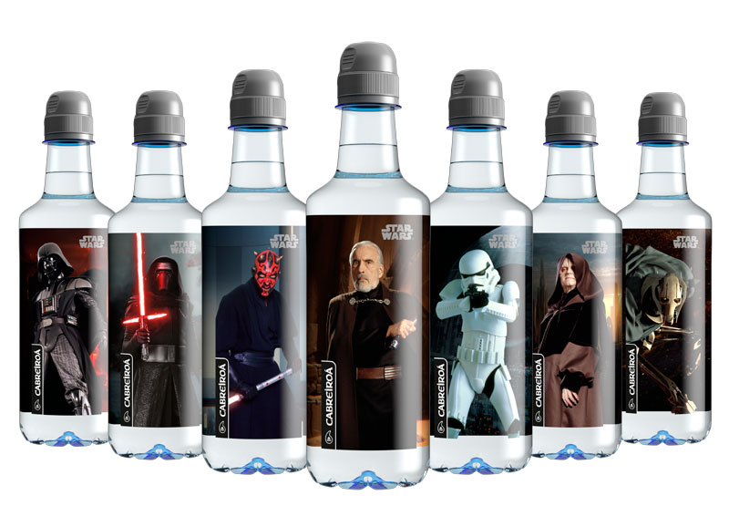 Nuevas botellas de Cabreiroá con diseños exclusivos de Star Wars