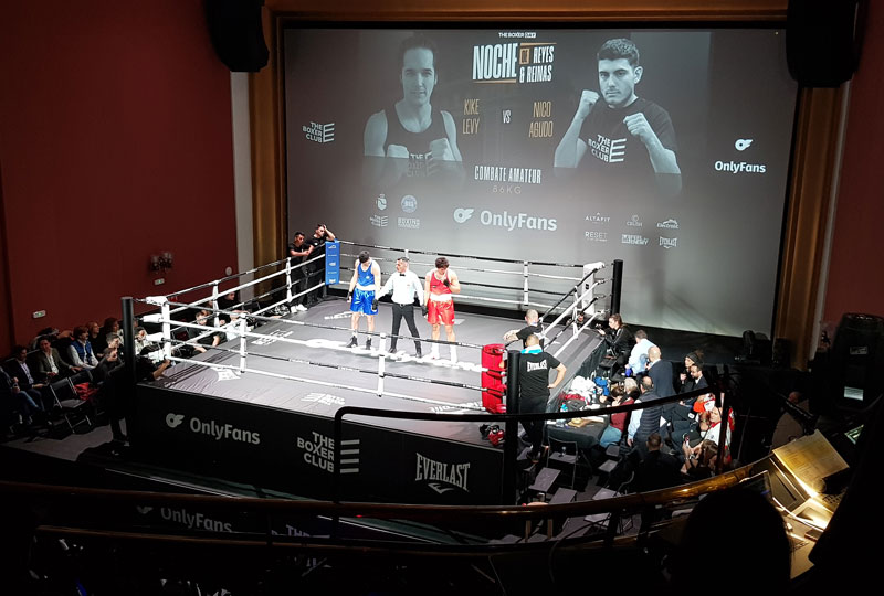 Los Cines Callao se transforman en una espectacular sala de boxeo