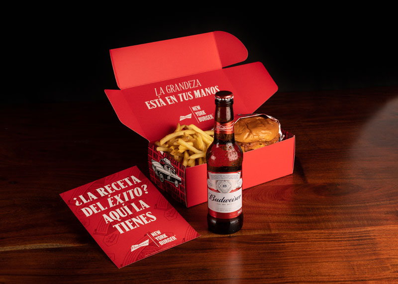 Budweiser y NYB New York Burger lanzan su primer menú