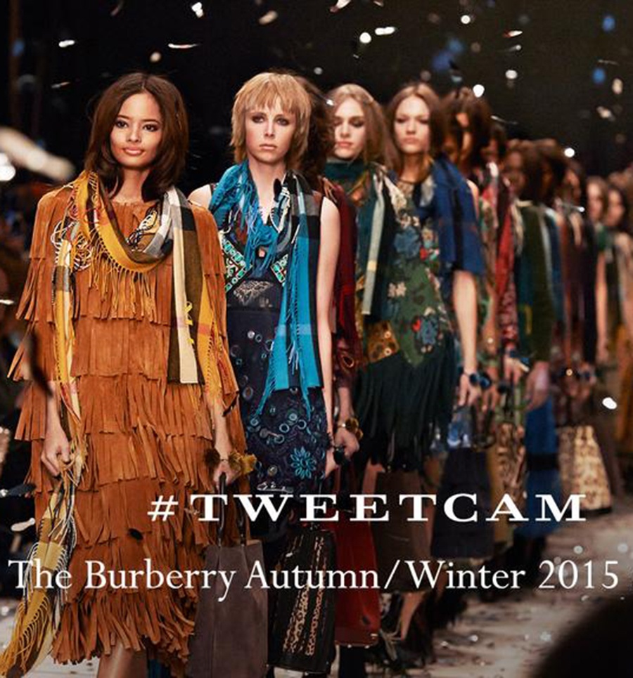 Twitter triunfa en la pasarela londinense