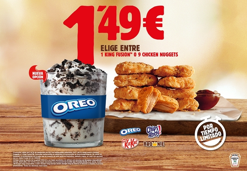 Burger King nos anima a elegir: "¿dulce o salado?"