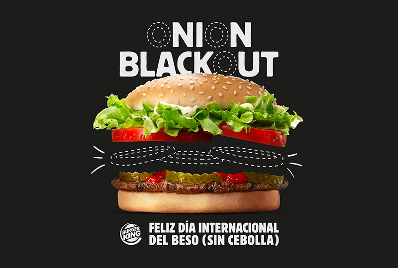 Burger King apuesta por los besos sin sabor a cebolla
