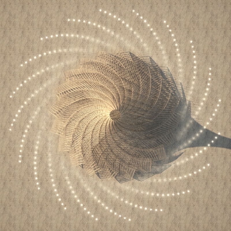 El alucinante diseño del templo del "Burning Man 2018"