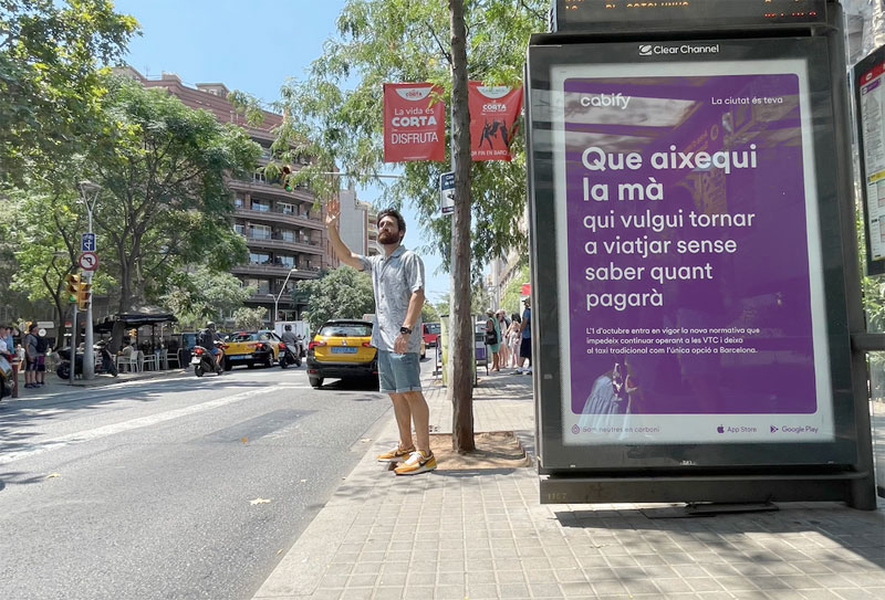 Cabify protesta por la nueva ley sobre las VTC